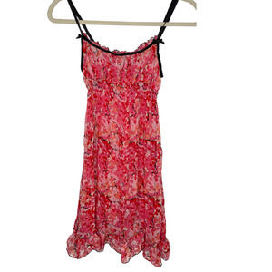 Anna Sui Pink Floral Pajama Dress